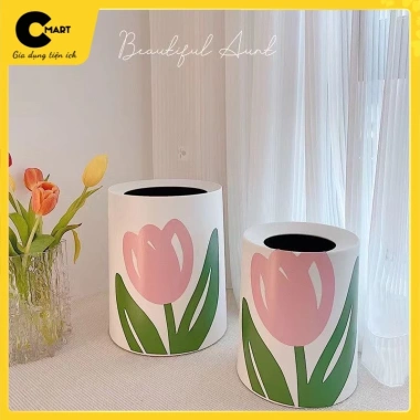 Thùng rác bông hoa Hàn Quốc dễ thương - Thiết kế sang trọng, giảm mùi, chỉ 95.000₫ Thùng rác bông hoa Hàn Quốc dễ thương - Thiết kế sang trọng, giảm mùi, chỉ 95.000₫