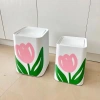 Thùng rác bông hoa Hàn Quốc dễ thương - Thiết kế sang trọng, giảm mùi, chỉ 95.000₫ 6