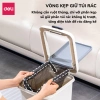 Thùng rác đạp chân Deli 10-15L chữ nhật nắp đậy chống mùi phòng khách & ngủ 5