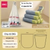 Thùng rác đạp chân Deli 10-15L chữ nhật nắp đậy chống mùi phòng khách & ngủ 25