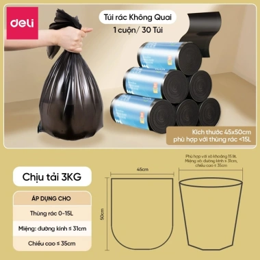 Thùng rác đạp chân Deli 10-15L chữ nhật nắp đậy chống mùi phòng khách & ngủ 26 Thùng rác đạp chân Deli 10-15L chữ nhật nắp đậy chống mùi phòng khách & ngủ 26