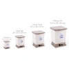 Thùng rác đạp dustbin chữ nhật Duy Tân Nhí-Nhỏ-Trung-Lớn màu nhựa tiện lợi Mta-Mart2 60k
