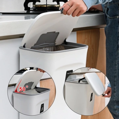 Thùng rác gắn tường cỡ lớn nắp lật cho nhà bếp & toilet - Giá chỉ 75.625₫ 3