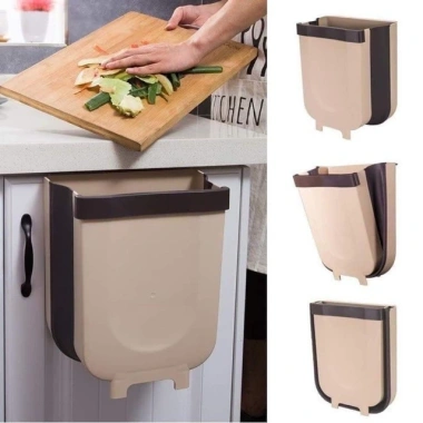Thùng rác gấp gọn thông minh treo cạnh tủ bếp - Tiết kiệm không gian, giá 50.900₫
