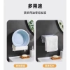 Thùng rác gập treo tường đa chức năng, không đục lỗ, giá đựng túi nhựa 7