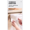 Thùng rác gập treo tường đa chức năng, không đục lỗ, giá đựng túi nhựa 8
