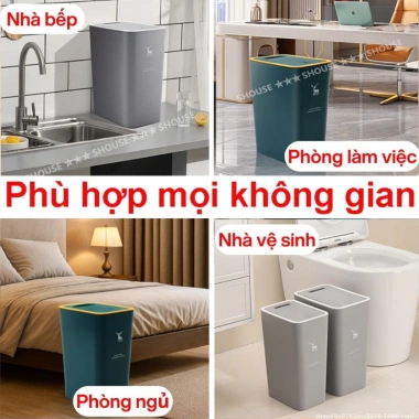Thùng Rác Hươu Nắp Bật Shouse Thông Minh, Đựng Rác và Túi Rác Kèm Giá Tốt