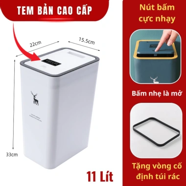 Thùng Rác Hươu Nắp Bật Shouse Thông Minh, Đựng Rác và Túi Rác Kèm Giá Tốt