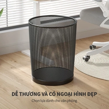 Thùng rác lưới thép đen nướng kim loại, giấy vụn, sọt áo, tặng túi rác - 31.000₫ 6 Thùng rác lưới thép đen nướng kim loại, giấy vụn, sọt áo, tặng túi rác - 31.000₫ 6
