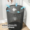 Thùng rác lưới thép đen nướng kim loại, giấy vụn, sọt áo, tặng túi rác - 31.000₫ 7