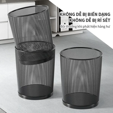 Thùng rác lưới thép đen nướng kim loại, giấy vụn, sọt áo, tặng túi rác - 31.000₫ 8 Thùng rác lưới thép đen nướng kim loại, giấy vụn, sọt áo, tặng túi rác - 31.000₫ 8
