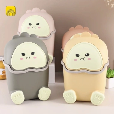 Thùng rác mini để bàn nắp lật cute siêu xinh - Decor bàn học, chỉ 66.000₫