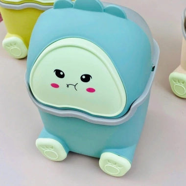 Thùng rác mini để bàn nắp lật cute siêu xinh - Decor bàn học, chỉ 66.000₫