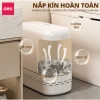 Thùng rác nắp bật 15L DELIxVUSIGN chống thấm khử mùi - phù hợp phòng khách, bếp, tắm, tặng túi rác 4