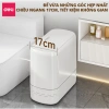Thùng rác nắp bật 15L DELIxVUSIGN chống thấm khử mùi - phù hợp phòng khách, bếp, tắm, tặng túi rác 6