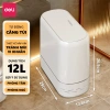 Thùng rác nắp bật 15L DELIxVUSIGN chống thấm khử mùi - phù hợp phòng khách, bếp, tắm, tặng túi rác 10