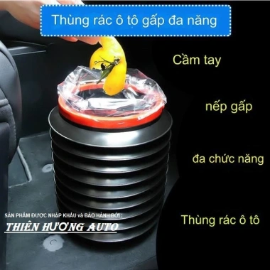 Thùng rác ô tô đa năng gập gọn, túi đựng rác nội thất ô tô, giá chỉ 29.000₫ 2
