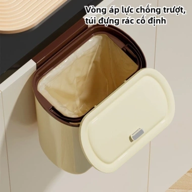 Thùng rác treo tường gọ nhẹ, dung tích lớn kiểu cổ điển - Giá chỉ 299.200 VND