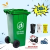Thùng rác y tế công cộng 240 lít có bánh xe - Kháng khuẩn, chịu lực, giá 289.100 VNĐ
