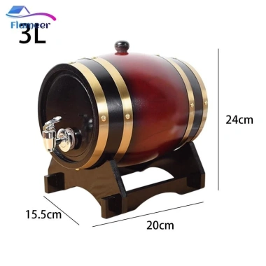 Thùng Rượu Lão Hóa có Chân Đế & Xốp - Retro, phù hợp tiệc gia đình, giá ưu đãi 367.400₫