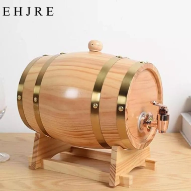 Thùng rượu sồi có chân đế - Hộp đựng bia gỗ đa năng, cho whisky, cocktail, rượu vang - Giá chỉ 365.200₫