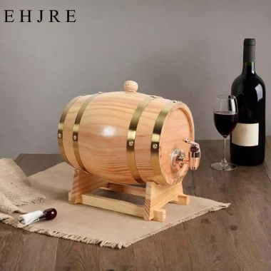 Thùng rượu sồi có chân đế - Hộp đựng bia gỗ đa năng, cho whisky, cocktail, rượu vang - Giá chỉ 365.200₫