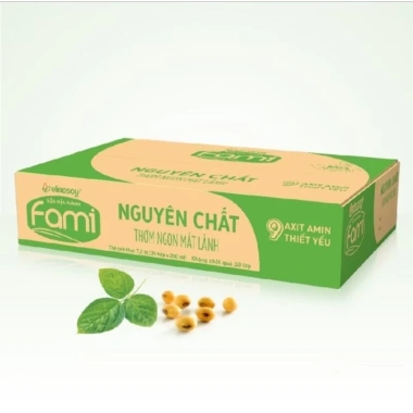 Thùng sữa đậu nành Fami Nguyên chất mix vị 36 hộp 200ml - Giảm còn 150.000đ
