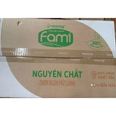 Thùng sữa đậu nành Fami Nguyên chất mix vị 36 hộp 200ml - Giảm còn 150.000đ