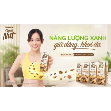 Thùng Sữa Vinamilk 9 Hạt Super Nut 24 Hộp 180ml Năng Lượng Xanh Giữ Dáng Khoẻ Da Hỏa Tốc Hà Nội 310k