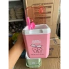Thùng vuông 1.2 lít kèm muỗng và ống hút - Giá chỉ 48.900₫, tiết kiệm ngay 8