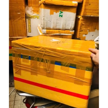 Thùng xốp cũ nắp lớn, chứa giấy báo cũ, xốp bóng khí dùng chèn hàng - Giá chỉ 1.000.000đ