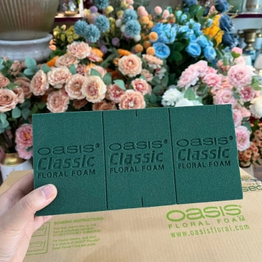 Thùng xốp Oasis cắm hoa tươi 20 viên: Mút xốp xanh, hoa sáp Loại 1-3, chính hãng Malaysia, giảm giá 255.000₫ 7 Thùng xốp Oasis cắm hoa tươi 20 viên: Mút xốp xanh, hoa sáp Loại 1-3, chính hãng Malaysia, giảm giá 255.000₫ 7