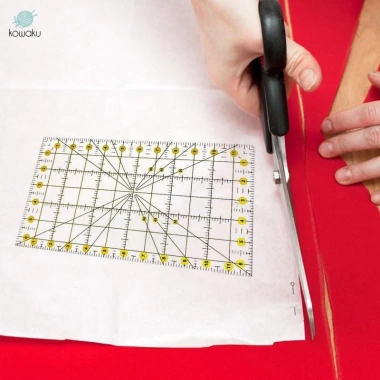 Thước Chắp Vá Acrylic Hình Chữ Nhật Dụng Cụ Quilting Thủ Công Cho Người Mới Bắt Đầu 4