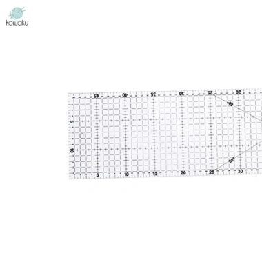 Thước Chắp Vá Acrylic Hình Chữ Nhật Dụng Cụ Quilting Thủ Công Cho Người Mới Bắt Đầu 8