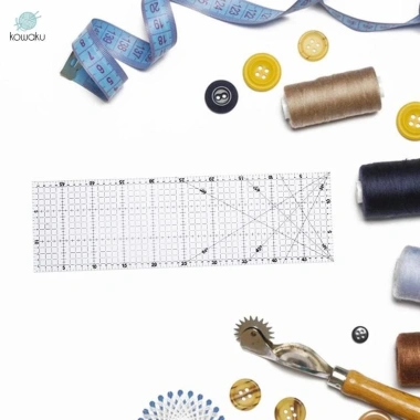 Thước Chắp Vá Acrylic Hình Chữ Nhật Dụng Cụ Quilting Thủ Công Cho Người Mới Bắt Đầu 9