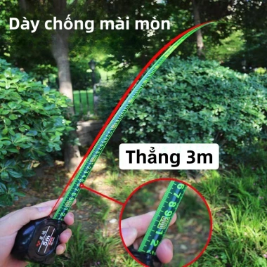 Thước cuộn thép carbon phủ huỳnh quang - Thước kéo, rút, nhìn trong tối, 40.000 VND
