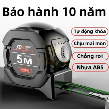 Thước Cuộn Thép Độ Chính Xác 5m-10m Tự Khóa, Chống Rơi, Mài Mòn - 40.000 VND