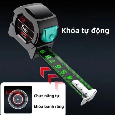 Thước Cuộn Thép Độ Chính Xác 5m-10m Tự Khóa, Chống Rơi, Mài Mòn - 40.000 VND