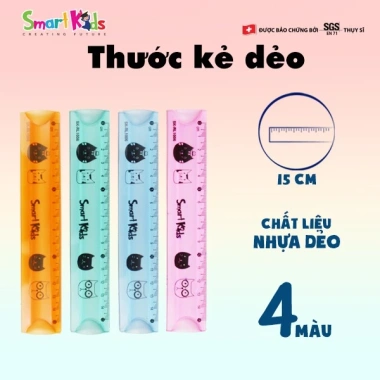 Thước dẻo Smartkids SK-RL1.006 cho học sinh cấp 1-3 – Nhựa dẻo bền, màu sắc bắt mắt, chỉ 9.900₫ 3