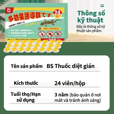 Thuốc diệt gián 30 phút - 24 viên hiệu quả, tiêu diệt nhanh, giảm giá 99.999₫