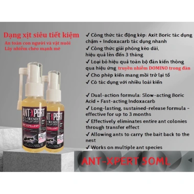 Thuốc diệt kiến, gián, bọ chét ANT-XPERT 5%++ khoáng chất tự nhiên, giá 38.000₫