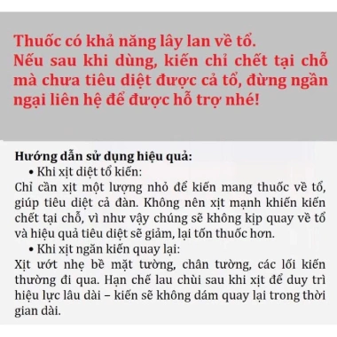 Thuốc diệt kiến, gián, bọ chét ANT-XPERT 5%++ khoáng chất tự nhiên, giá 38.000₫ 2 Thuốc diệt kiến, gián, bọ chét ANT-XPERT 5%++ khoáng chất tự nhiên, giá 38.000₫ 2