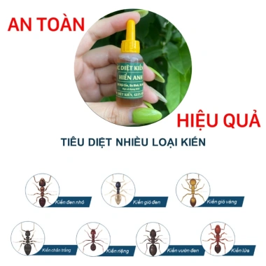 Thuốc diệt kiến gián Hiển Anh 5 lọ - Giá 55.000đ, giảm mạnh, diệt nhanh, an toàn
