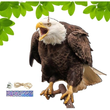 Thuốc đuổi chim cú 2 chuông ruy băng bảo vệ vườn tẩy bồ câu âm thanh tự nhiên