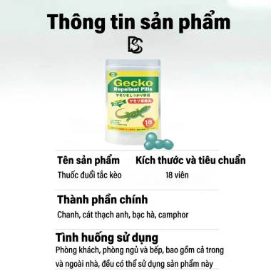 Thuốc đuổi thằn lằn và gián 1 túi 18 viên - Diệt thằn lằn, chỉ 70.000đ 9