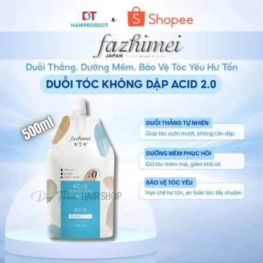 Thuốc Duỗi Tóc Acid pH 2.0 FAZHIMEI 500ml Chính Hãng - Duỗi Tự Nhiên Không Dập, An Toàn, Giá 225.000 VND Thuốc Duỗi Tóc Acid pH 2.0 FAZHIMEI 500ml Chính Hãng - Duỗi Tự Nhiên Không Dập, An Toàn, Giá 225.000 VND