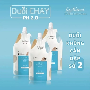 Thuốc Duỗi Tóc Acid pH 2.0 FAZHIMEI 500ml Chính Hãng - Duỗi Tự Nhiên Không Dập, An Toàn, Giá 225.000 VND 3 Thuốc Duỗi Tóc Acid pH 2.0 FAZHIMEI 500ml Chính Hãng - Duỗi Tự Nhiên Không Dập, An Toàn, Giá 225.000 VND 3