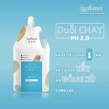 Thuốc Duỗi Tóc Acid pH 2.0 FAZHIMEI 500ml Chính Hãng - Duỗi Tự Nhiên Không Dập, An Toàn, Giá 225.000 VND 5 Thuốc Duỗi Tóc Acid pH 2.0 FAZHIMEI 500ml Chính Hãng - Duỗi Tự Nhiên Không Dập, An Toàn, Giá 225.000 VND 5