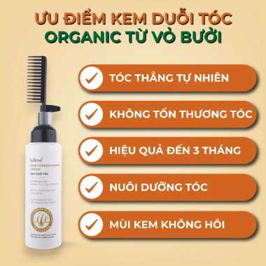 Thuốc duỗi tóc Bellena DT 250ml - Kem ép duỗi tại nhà, không tổn thương, 227.000 VND