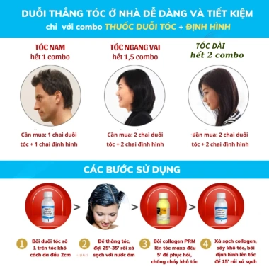 Thuốc duỗi tóc không cần kẹp nhiệt tại nhà, dùng dễ, hiệu quả, chỉ 35.000đ 5